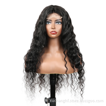 HD Lace Full Virgin Brazilian Human Hair Wigs Deep Wave Curly Transparent Lace Front Human Hair Wigs for Black Women